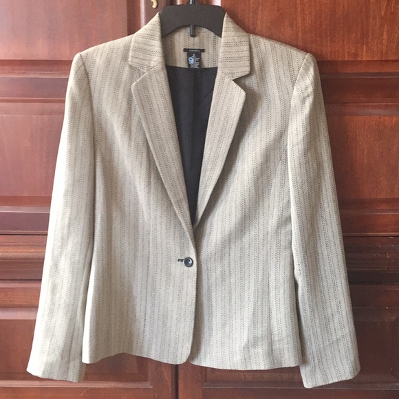 Sandra Women’s Beige/Black Blazer Size 6 - Picture 1 of 5